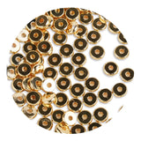 Heishi Metal Disc Beads 6mm - Gold (100 per Bag)