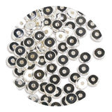 Heishi Metal Disc Beads 6mm - Silver (100 per Bag)
