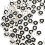 Heishi Metal Disc Beads 6mm - Silver (100 per Bag)