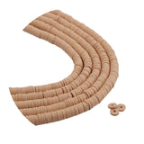 Heishi Polymer Clay Disc Beads 6mm - Oat Brown (3200 beads - 10 Strands 15")