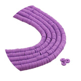 Heishi Polymer Clay Disc Beads 6mm- Purple (3200 beads - 10 Strands 15")