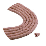 Heishi Polymer Clay Disc Beads 6mm - Taupe (3200 beads - 10 Strands 15")