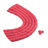 Heishi Polymer Clay Disc Beads 6mm - Watermelon Pink (3200 beads - 10 Strands 15")