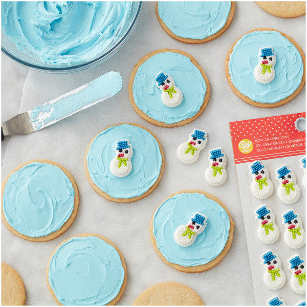 Wilton Mini Snowman Icing Decorations, 20-Count