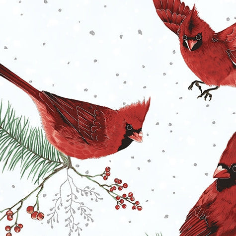 Digital Cuddle Cardinal Frost Flight Fabric
