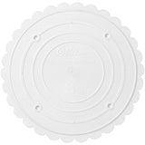 Wilton White Scalloped Edge Separator Plate, 8-Inch