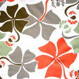 Microfiber Boardshort Fabric Hibiscus Floral on Creme