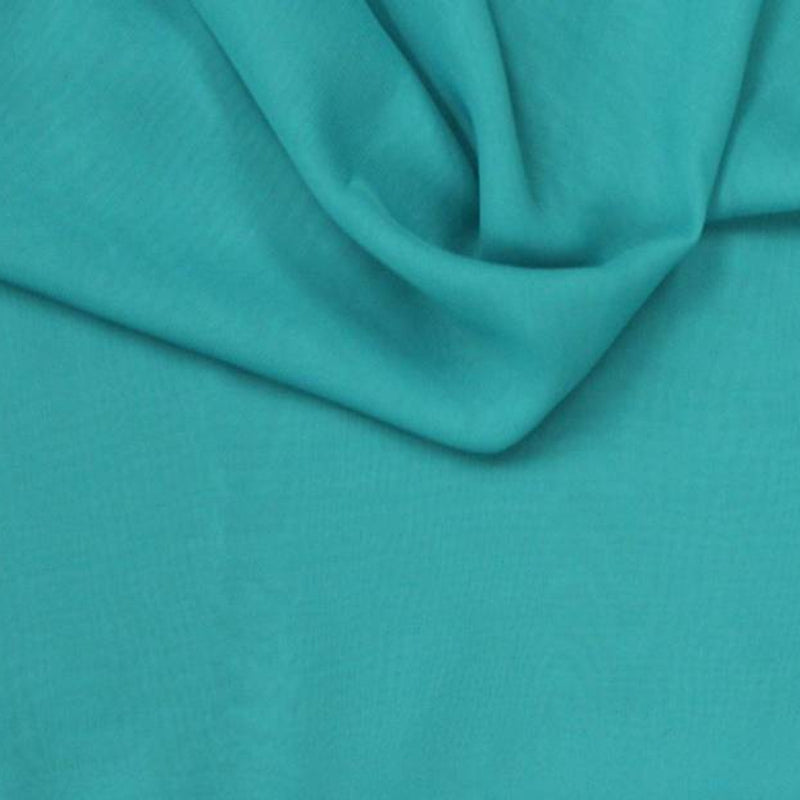 1 Yard Jade Green Chiffon Fabric 58/60" Wide Lightweight Sheer Polyester for Apparel & Event Décor