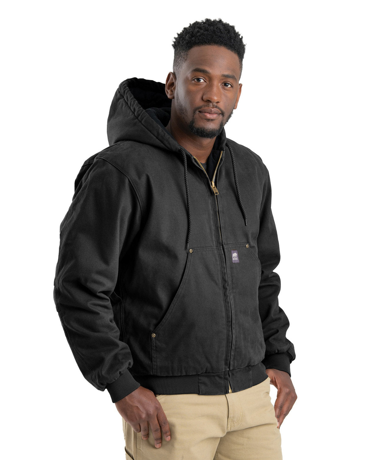 Men's Highland Washed Cotton Duck Hooded Jacket