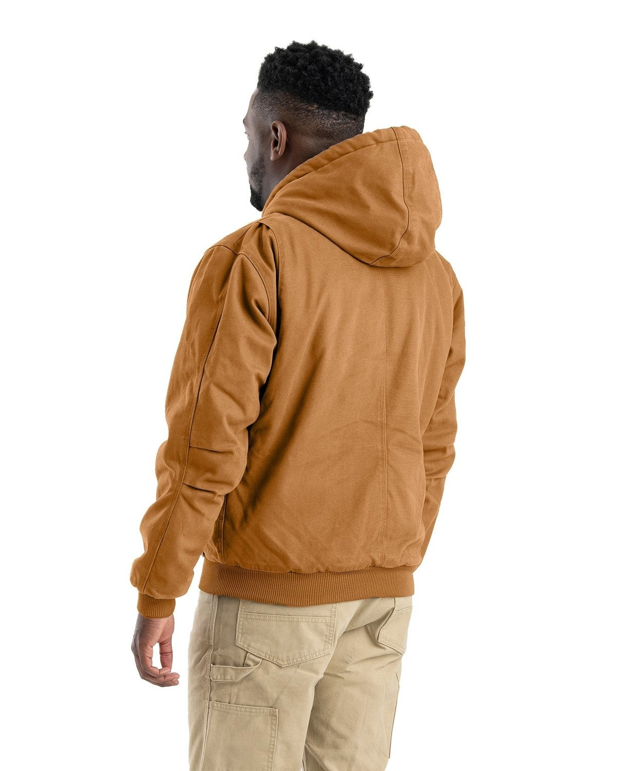 Men's Tall Highland Washed Cotton Duck Hooded Jacket