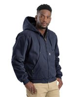 Men's Tall Highland Washed Cotton Duck Hooded Jacket
