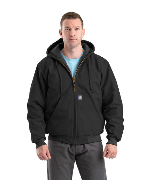 Men's Tall Highland Washed Cotton Duck Hooded Jacket