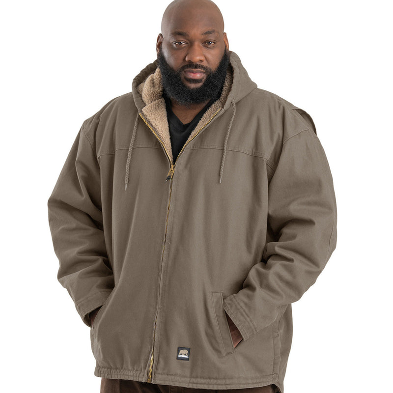 Men's Heartland Washed Duck Hooded Work Coat