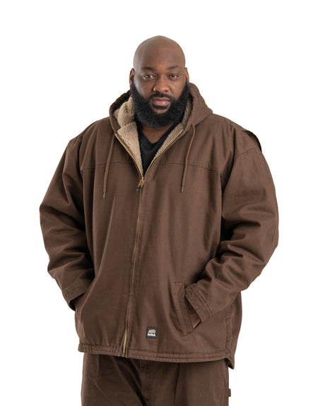 Men's Heartland Washed Duck Hooded Work Coat