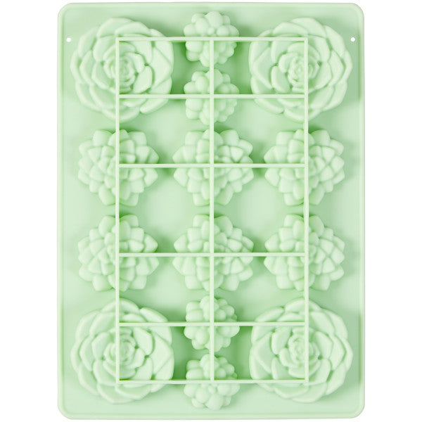 Wilton Silicone Succulents Candy Mold, 14-Cavity