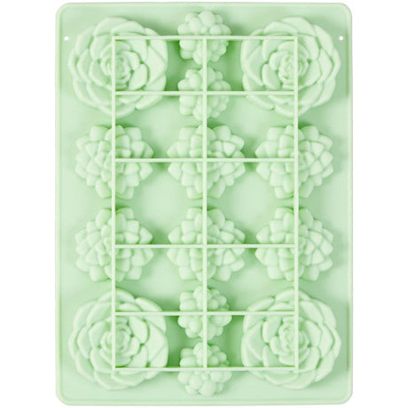 Wilton Silicone Succulents Candy Mold, 14-Cavity