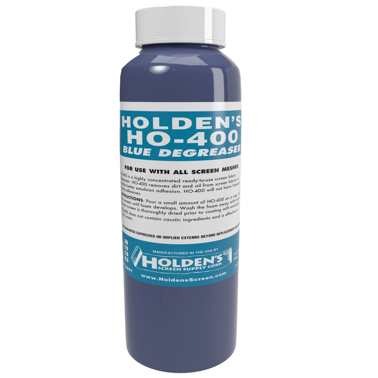 HO-400 Blue Degreaser Blue Degreaser Fabric - Blue, Foaming Formula, Screen Printing Prep (1 Pint)