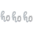 Foil Balloon HO HO HO Script Letters Kit