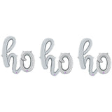 Foil Balloon HO HO HO Script Letters Kit