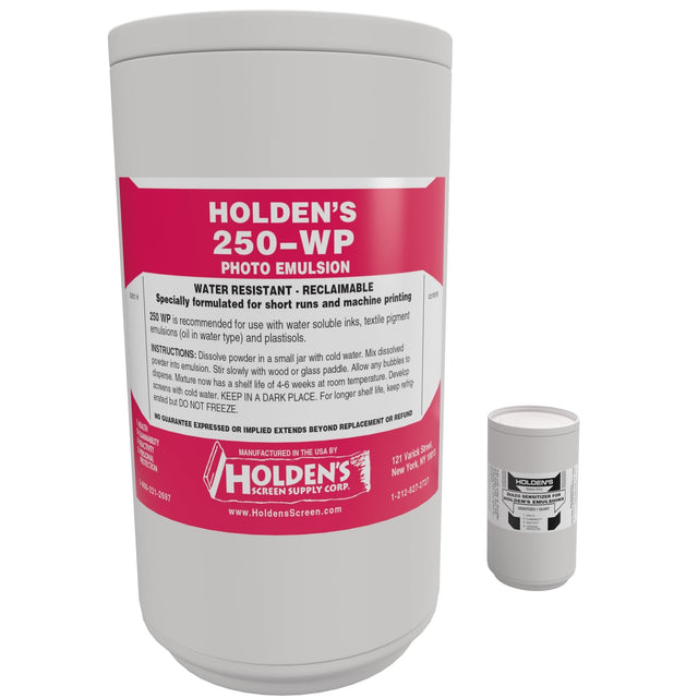 Holden'S 250 Diazo Photopolymer Emulsion Fabric - Water-Based Textile Printing, High Water Resistance (Quart, Gallon)