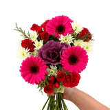 Purple Christmas Flower Bouquets Fresh Holiday Arrangement Set