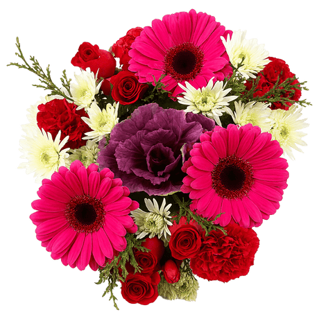 Purple Christmas Flower Bouquets Fresh Holiday Arrangement Set