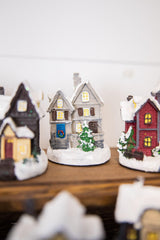 Lighted Holiday House with Battery Powered LEDs