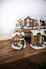 Lighted Holiday House with Battery Powered LEDs