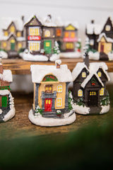 Lighted Holiday House with Battery Powered LEDs Decorative Christmas Village House Ornament