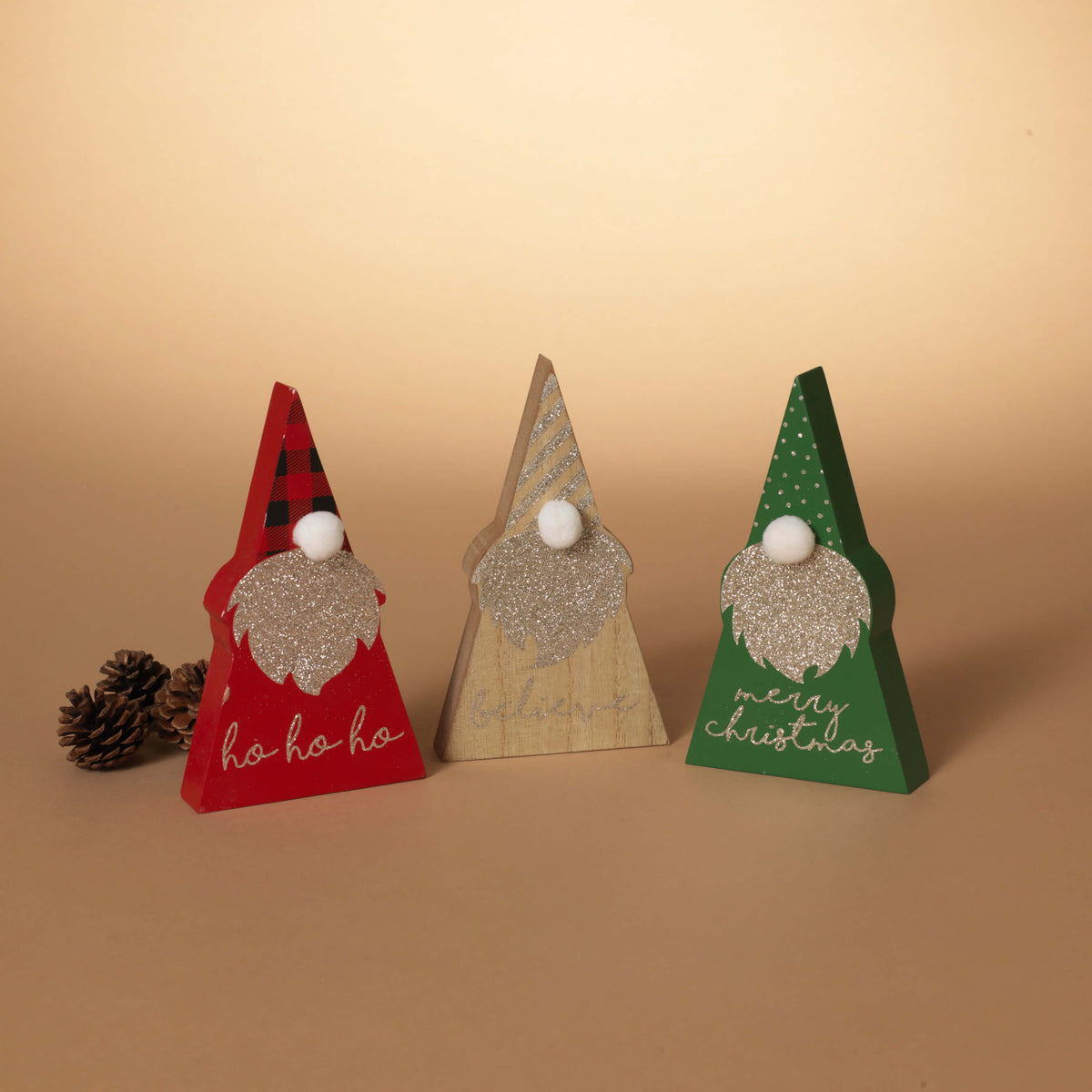 6.5" Wood Holiday Gnome