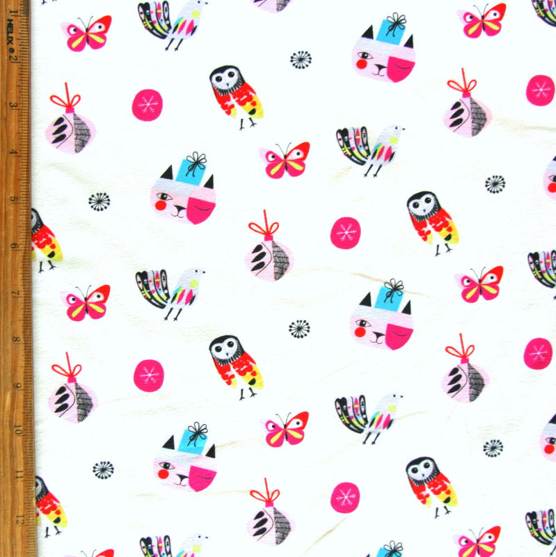 Cotton Lycra Holiday Charms 4-Way Stretch Knit Fabric