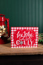 Red & White Christmas Block
