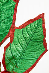 30" Holly Leaves Spray - Red & Green