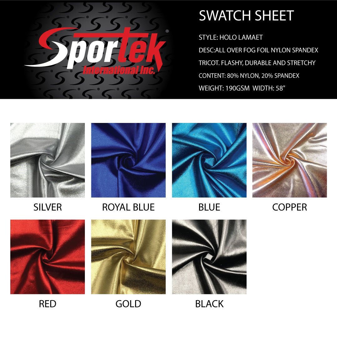 Holo Foil Nylon Spandex Tricot Dancewear