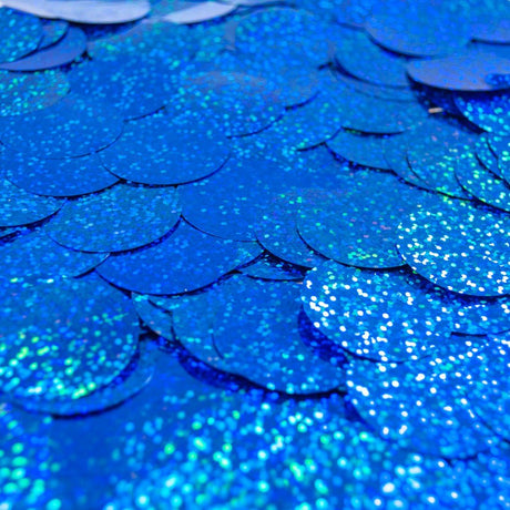 Confetti Sapphire Blue Holographic