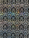 Holographic Damask Nylon Spandex Fabric - Gold/Black, Red/Black, Silver/Black, Fuchsia/Black, Turquoise/Black, 58/60" Width (1 Yard)