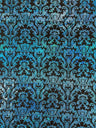 Holographic Damask Nylon Spandex Fabric - Gold/Black, Red/Black, Silver/Black, Fuchsia/Black, Turquoise/Black, 58/60" Width (1 Yard)