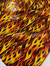 Holographic Flames Nylon Spandex Fabric - Holographic Flames, 58" Width (1 Yard)