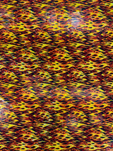 Holographic Flames Nylon Spandex Fabric - Holographic Flames, 58" Width (1 Yard)