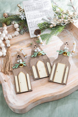8" Rustic Church Ornament