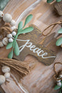 6" Natural Wood Cross Ornament