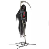 Grave and Bones Color Changing LED Levitating Reaper Halloween Decoration 12 Feet