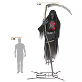 Grave and Bones Color Changing LED Levitating Reaper Halloween Decoration 12 Feet