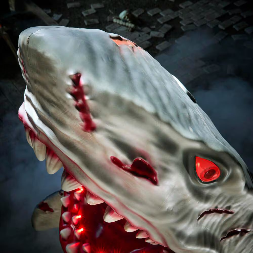 Dead Water LED Megalodon Shark Halloween Decoration 7 Feet