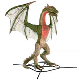 Gruesome Grounds Color Changing LED Wyvern Animated Dragon Halloween Decoration 8 Feet