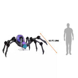 Gruesome Grounds Giant LED Arachnophobia Spider Halloween Decoration 9.5 Feet
