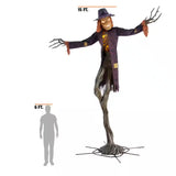 Gruesome Grounds Giant Animated LED Worricrow Halloween Decoration 15 Feet