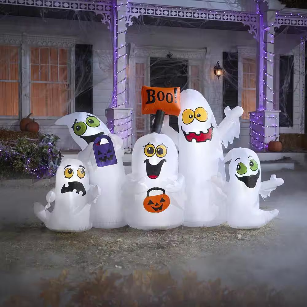 LED Airblown Ghost Scene Halloween Decoration Indoor Outdoor Inflatable