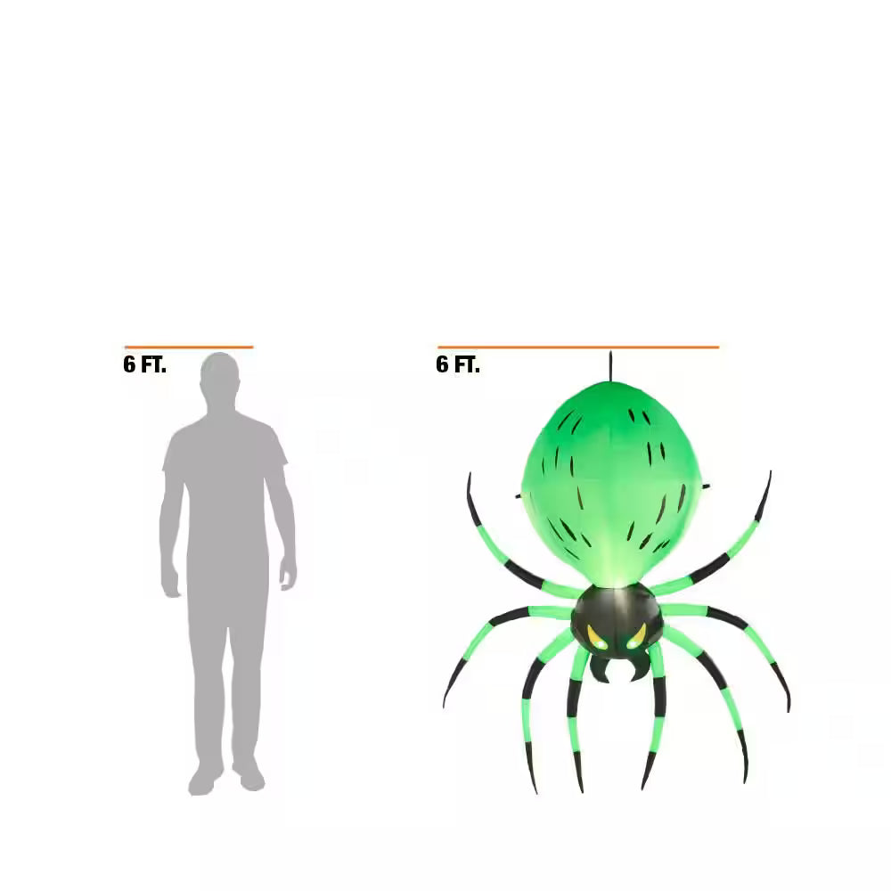 LED Airblown Hanging Spider Halloween Decoration Indoor Outdoor Inflatable