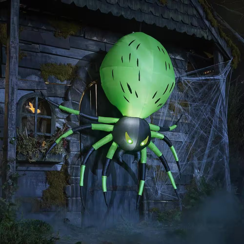 LED Airblown Hanging Spider Halloween Decoration Indoor Outdoor Inflatable